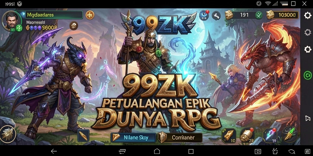 Tampilkan gameplay seru dari 99ZK dengan aksi RPG mendebarkan.