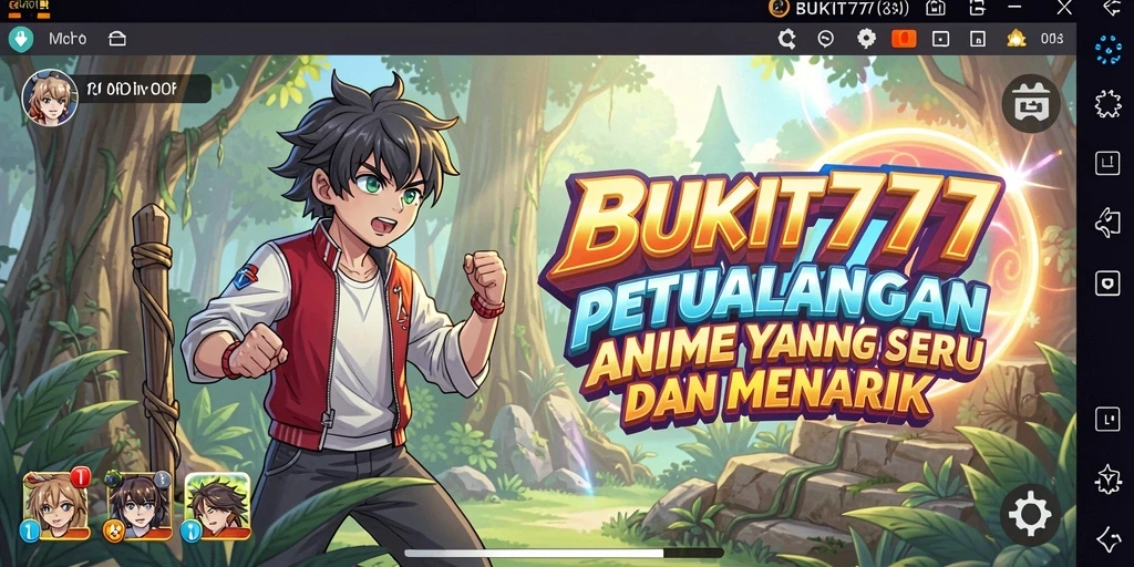 Tampilan gameplay menarik dari BUKIT777 yang penuh aksi anime.