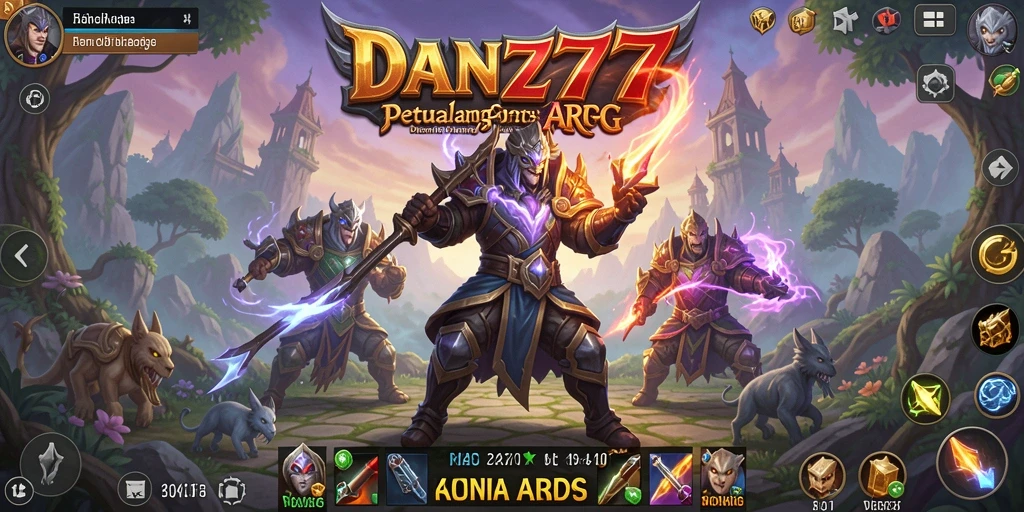 Screenshot <strong>DAN777</strong> menampilkan aksi mendebarkan dari pertarungan ARPG.