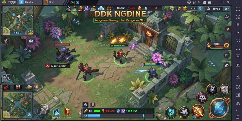 Tampilan gameplay DKK yang seru dan strategis.