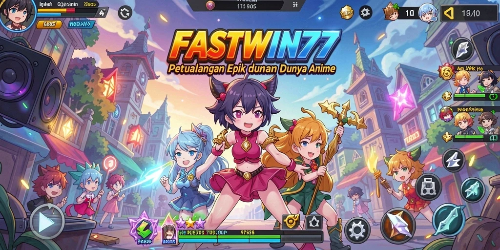 Gameplay intens dan mendebarkan di dunia anime.