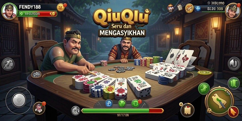 Tampilan gameplay seru dari FENDY188 saat bermain QiuQiu.