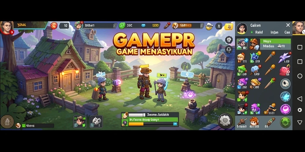 Tampilan gameplay <strong>GAMERP</strong> yang menarik dan menawan, menggambarkan keseruan bermain Idle.
