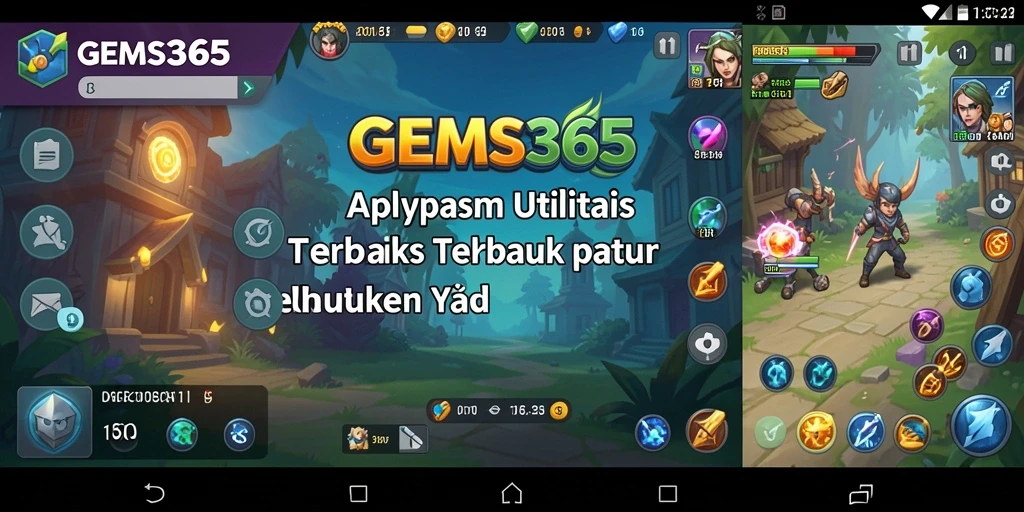 Tampilan utama GEMS365 yang menarik dan fungsional.