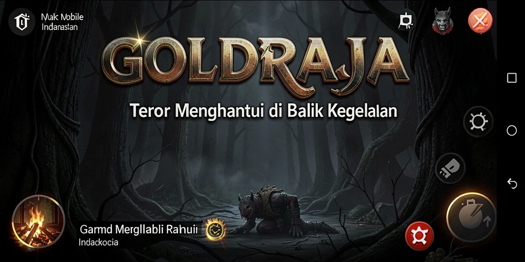 Screenshot menampilkan gameplay mencekam dari GOLDRAJA yang menguji keberanian pemain.