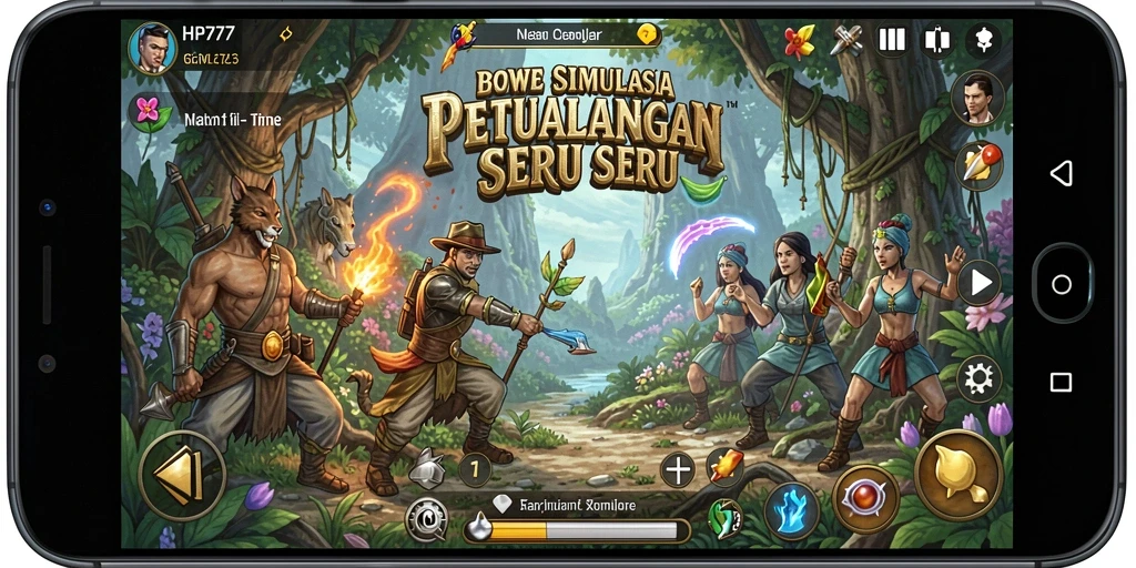 Screenshot HP777 menunjukkan momen mendebarkan dalam gameplay simulation.