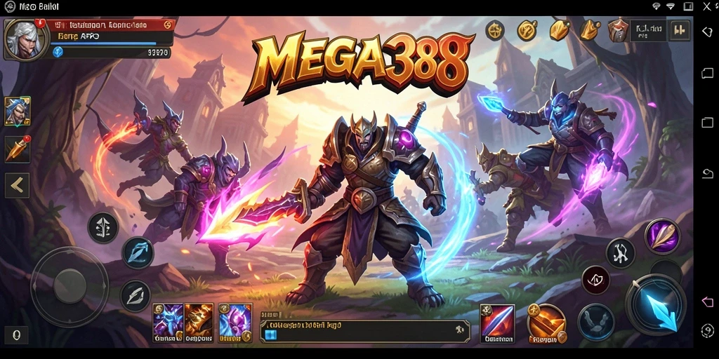 Gameplay MEGA388 yang seru dan penuh aksi dalam dunia fantasi.