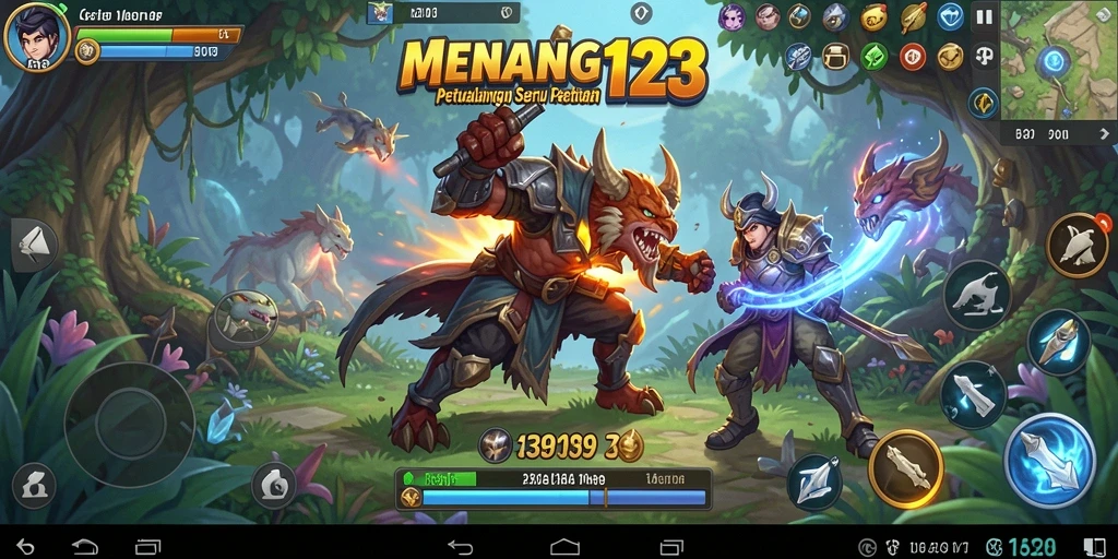 Screenshot utama MENANG123 memperlihatkan aksi seru dalam dunia petualangan.