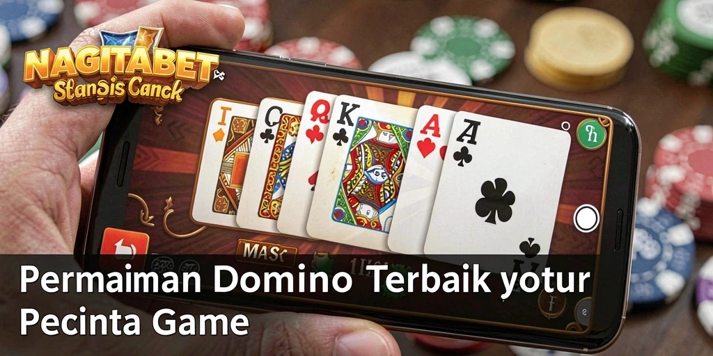 Tampilan gameplay seru di aplikasi NAGITABET dengan berbagai mode Domino.