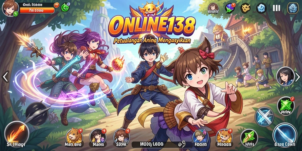 Gameplay seru dengan karakter Anime memikat.