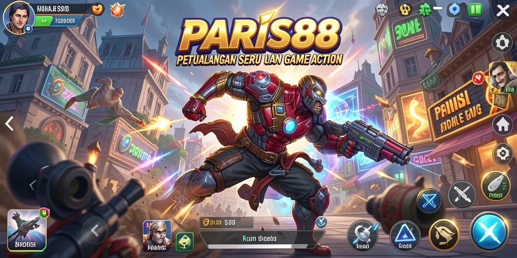 Gameplay seru penuh aksi dalam PARIS88