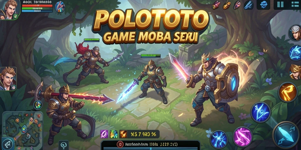 Gameplay seru di POLOTOTO dengan pahlawan bertarung.