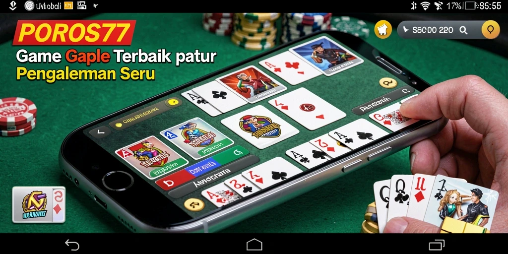 Tampilan gameplay menarik dalam permainan Gaple yang seru.