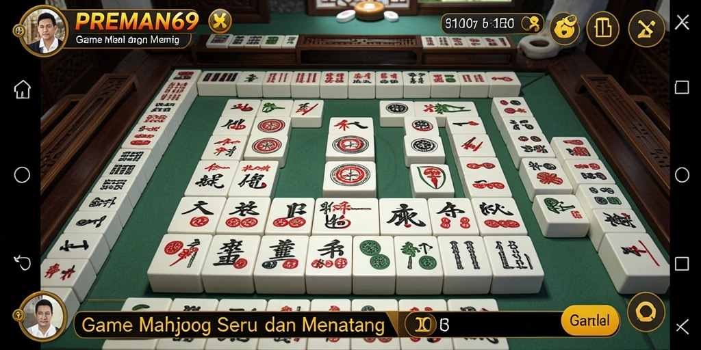 Screenshot gameplay PREMAN69 menunjukkan tantangan Mahjong yang seru.