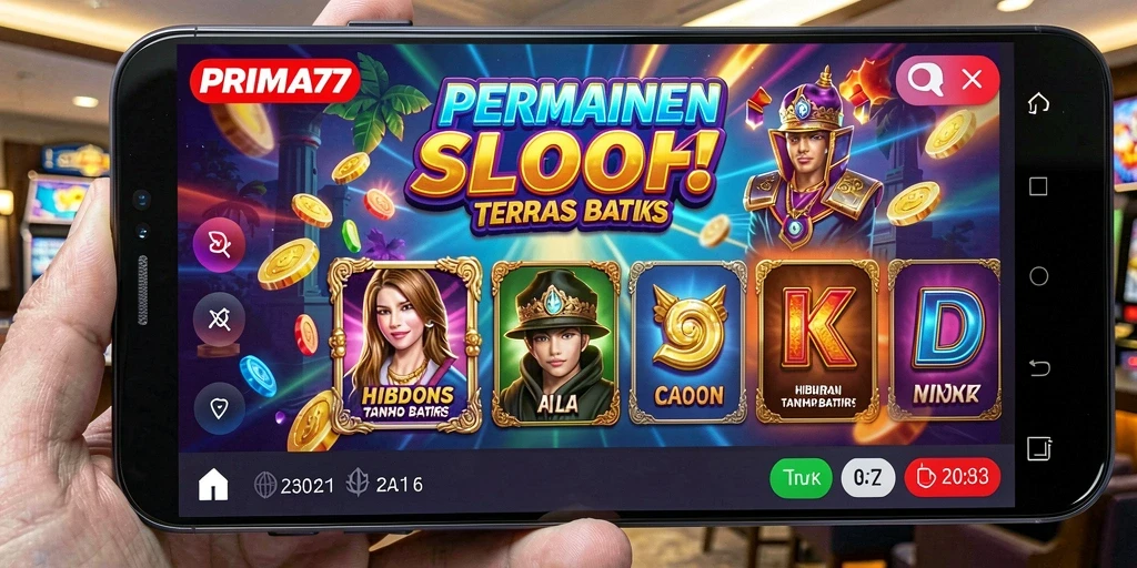 Menggambarkan gameplay Slot yang seru dan interaktif di PRIMA77.