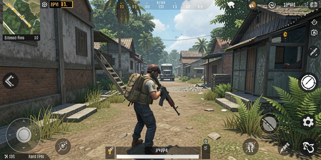 Tangkapan layar RPVIP4 menampilkan gameplay simulasi yang intens dan mendetail.