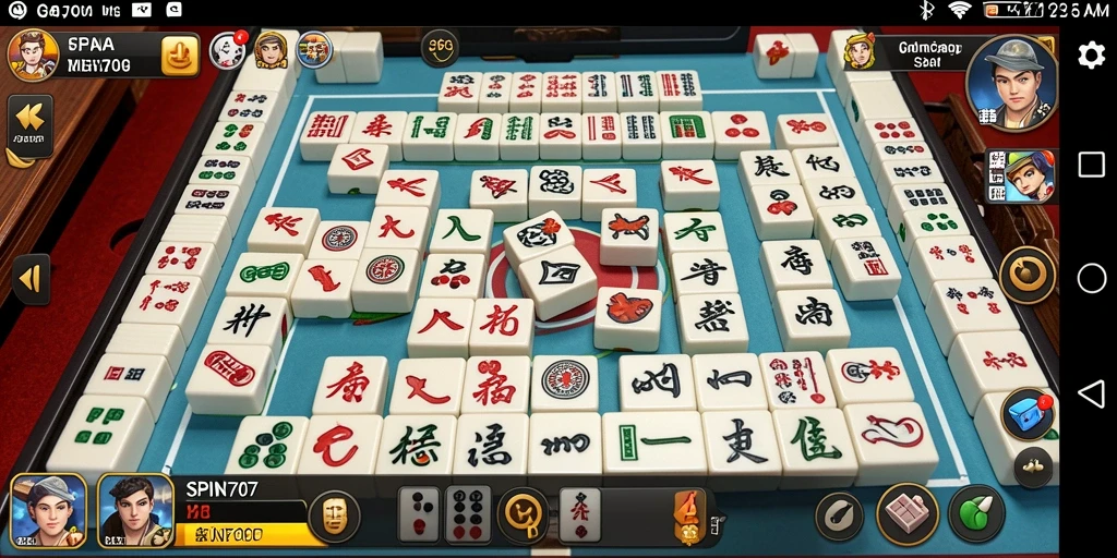 Gameplay SPIN707 yang seru dengan desain ubin Mahjong yang indah.