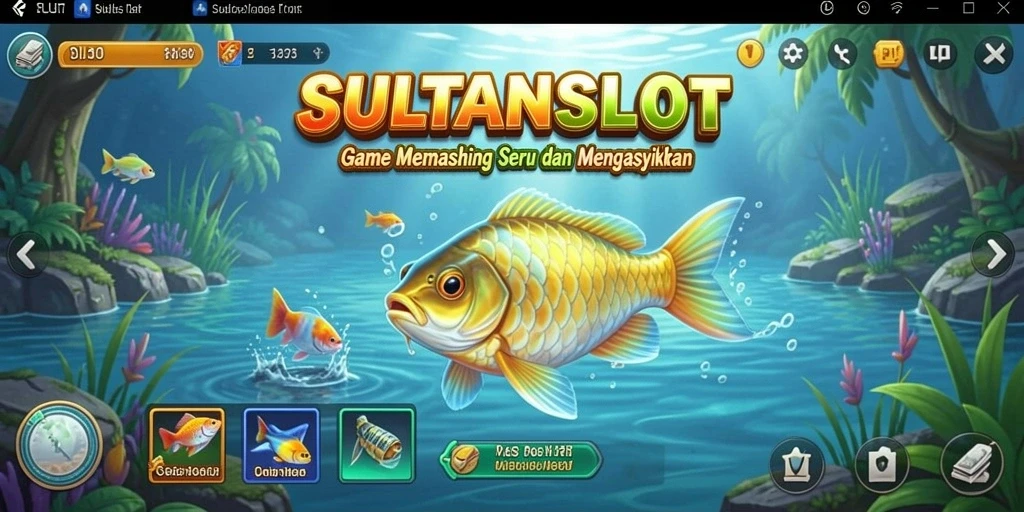 Gameplay memancing SULTANSLOT yang menegangkan dan mengasyikkan.