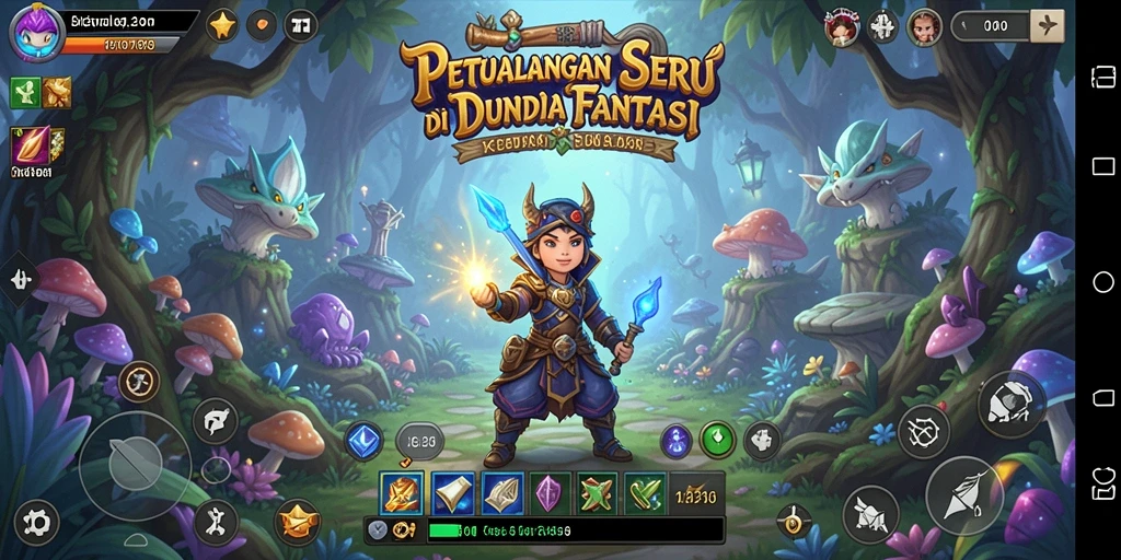 Tampilan gameplay menakjubkan di dunia petualangan T6.