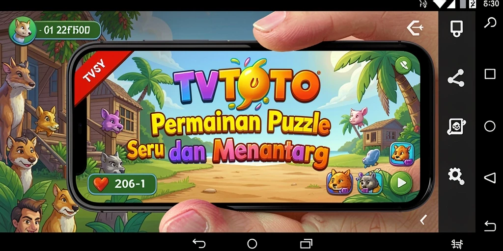 Screenshot gameplay <strong>TVTOTO</strong> yang menampilkan teka-teki yang menarik.