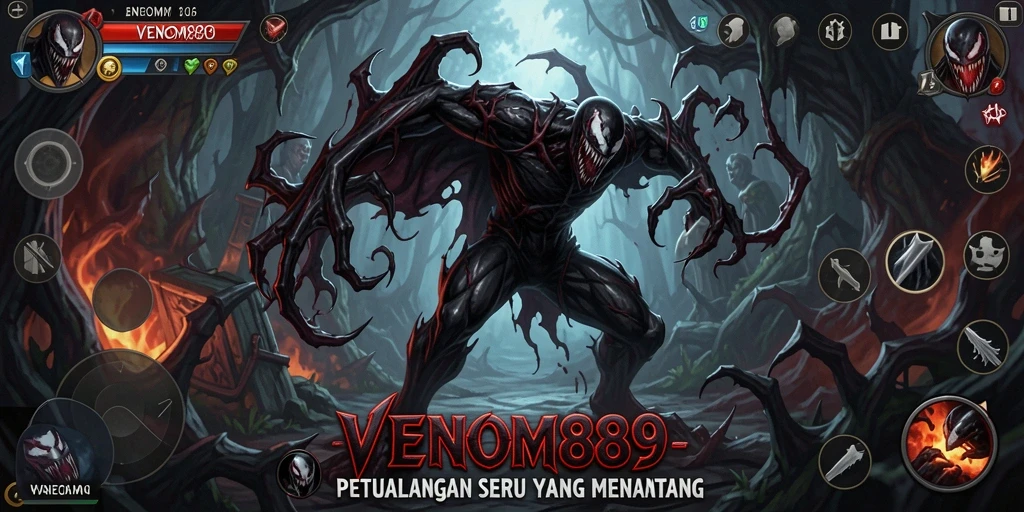 Tampilan gameplay VENOM889 yang mengesankan dalam petualangan seru.