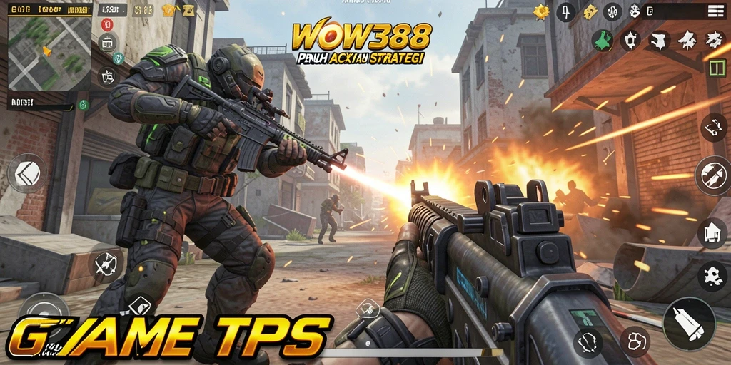 Tampilan gameplay WOW388 yang penuh aksi dan strategi.